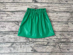 GLK0018 Green Leather Girl's Skirt