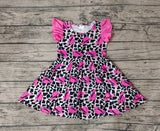 SALE GSD0195 Pink Cow Hat Cute Girl's Dress