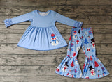 GLP0901 Snowman Blue Girl's Set