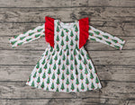 GLD0377 Christmas Trees Girl Dress