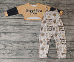 GLP0917 Happy New Year Jumpsuit 2 pcs Girl's Set