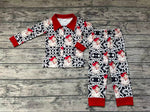 BLP0185 Christmas Santa Red Boy's Pajamas