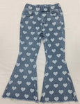 P0333 Love Denim Flared Girl's Pants Jeans