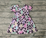 GSD0508 Easter Bunny Leopard Girl's Dress