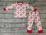 BLP0388 Merry Christmas Cow Red Boy Pajamas Set