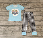 BSPO0177 Reading Plaid Boy Set