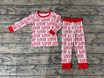 BLP0416 Love Red Girl Pajamas Set