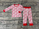 BLP0416 Love Red Girl Pajamas Set