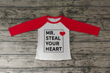 BT0441 MR STEAL YOUR HEART Red Shirt Top Boy