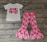 GSPO0984 Sweat Heart Love Pink Girl's Set