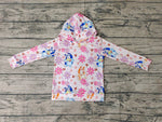 GT0395 Cartoon Flower Hoodie Pullover Boy Shirt Top