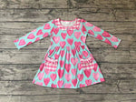 GLD0455 Love Pink Blue Girl's Dress