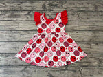 GSD0513 Valentine's day smiley Red Girl's Dress