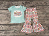 GSPO1091 Be kind Flower Mint Girl Set