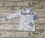 BT0467 Camo Boy Zipper Pullover Boy Shirt Top