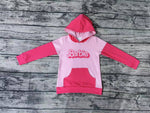 GT0400 Barbie Hot Pink Hoodie Pullover Boy Shirt Top