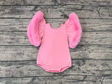 SR0583 Fur Pink Baby Bubble Romper