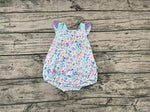 SR0735 Ocean Shell Starfish Purple Baby Girl Romper