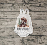 SR0659 Dog Raised In the Backwoods Green Boy Romper