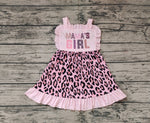 GSD0555 MAMA'S Girl Leopard Pink Girl's Dress