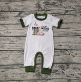 SR0633 Back Woods Dog Mallard Green Baby Boy Romper