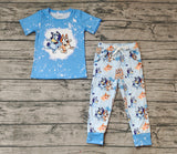 BSPO0222 Cartoon Blue Dog Boy Set