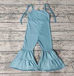 SR0717 Blue Cotton Girl's Jumpsuit