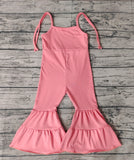 SR0715 Pink Cotton Girl's Jumpsuit