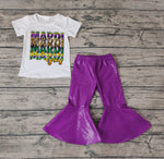 GSPO1281 Mardi Gras Purple Girls Set