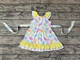 GSD0610 Easter Bunny Yellow Girl's Dress
