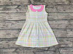 GSD0581 Pink Plaid Girl's Dress