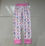 P0393 Valentine's Day Cartoon Love Pink Adult's Pants