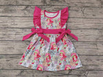 GSD0613 Strawberry Cartoon Pink Girl's Dress