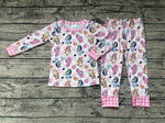 GLP1099 Valentine's Day Cartoon Love Pink Girl Pajamas Set