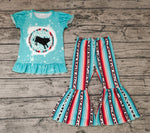 GSPO1051 Rodeo Western Stripe Girl Set