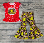 GSPO1086 Softball Leopard Yellow Girl Set