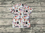 BT0490 Castaway Cartoon Buttons Shirt Top Boy