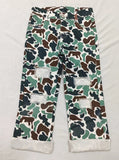 P0413 Hunting Camo Ripped Straight Pants Kids Jeans