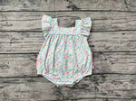 SR0805 Flower Pink Baby Girl Romper