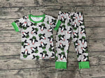 BSPO0279 Cow Green Boys Pajamas Set