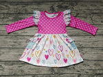 GLD0489 Love Dots Pink Girl's Dress