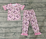 GSPO1100 Reindeer Car Girl Pajamas Set