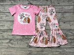 GSPO1233 Love Dog Pink Girls Set