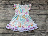 GSD0701 Chick Flower Pink Girls Dress