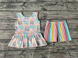 GSSO0504 Beach Babe Stripe Girls Shorts Set
