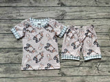 BSSO0349 Reindeer Car Boy Shorts Set