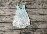 SR0732 Love Sky Blue Baby Boy Romper