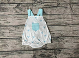 SR0732 Love Sky Blue Baby Boy Romper