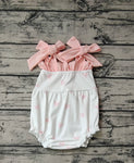 SR0731 Love Pink Cute Baby Girl Romper