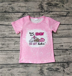 GT0443 Rockin Shoes Pink Girl Kids Shirt Top